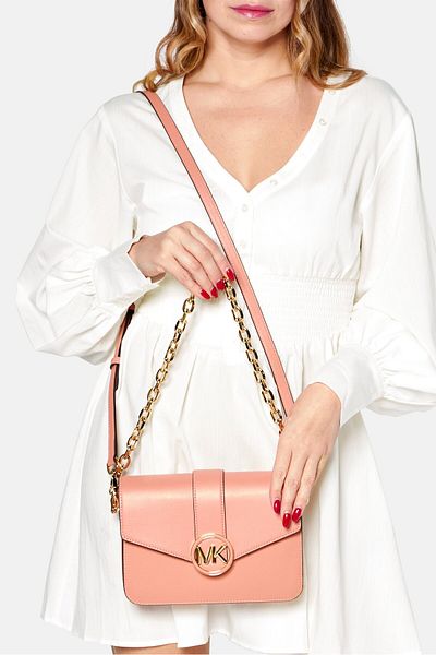 Michael Kors Women Brand Logo Cross Body Bag 22 L x 15 H x 4,5 W cm, Orange