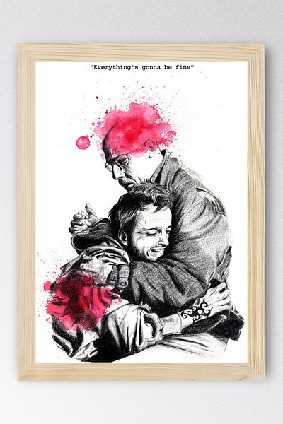 Saturn Breaking Bad Framed Painting - Πίνακας αφίσας της τηλεοπτικής σειράς