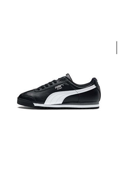 Puma Roma Basic 353572-11 Ανδρικά αθλητικά παπούτσια ΜΑΥΡΟ-ΛΕΥΚΟ