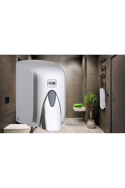 Vialli F5c 500 GrLiquid Foam Hand Soap Dispenser / Foaming Apparatus - Chrome Look - Plastic - Foam