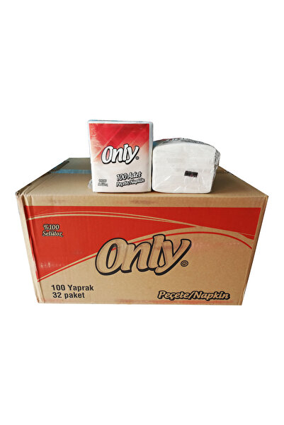 ONLY Home Servis Peçete / 100 Adetlik 32 Paket / Koli