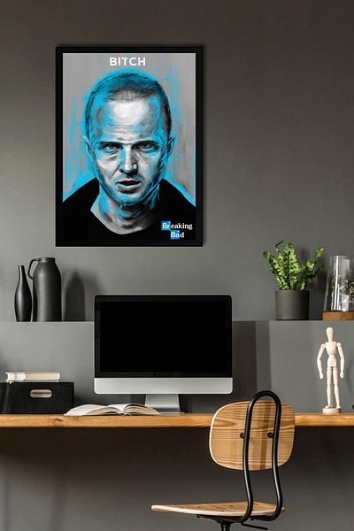 Saturn Breaking Bad Pictură înrămată - Poster de televiziune Jesse Pinkman Poster