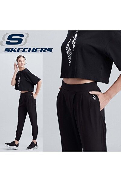 SKECHERS W Micro Coll Daily Jogger Pant S211078 Kadın Günlük Eşofman Altı SİYAH