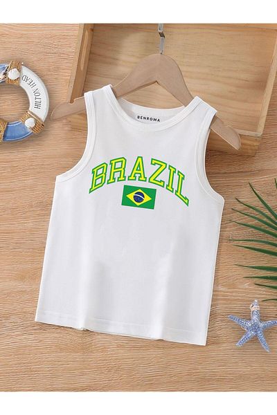 BENROMA 1 tricou este un cadou pentru achiziții de 6 și mai sus în coș - Tricou fără mâneci pentru copii cu imprimeu cu personaje de desene animate