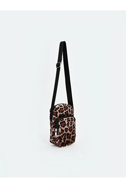 LC Waikiki Brown Leopard Patterned Women's Shoulder Bag