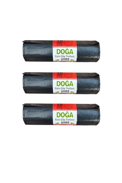 ECOPLAST King Size Garbage Bag Bag - 500 Gr- 90 Liters - 80 X 110 Cm / 3 Rolls of 10 Pieces