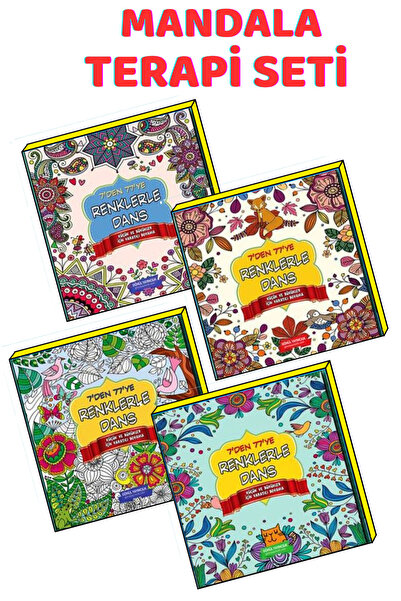 GÖNÜL YAYINCILIK 7 to 77 Mandala Set (4 Book Set) Coloring for Little and Big