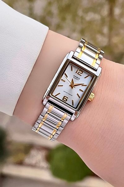 Casio Gold Silver Color Women's Wristwatch