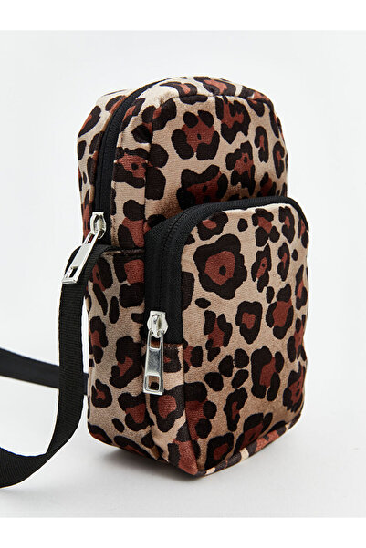 LC Waikiki Brown Leopard Patterned Women's Shoulder Bag