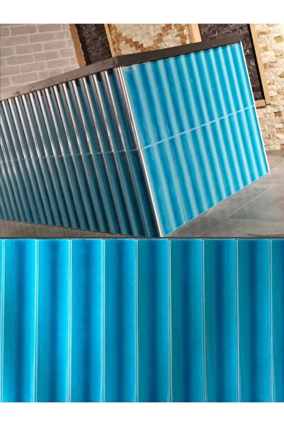 Armada Çini 10x50 Bar Önü Turkuaz Çini Seramik