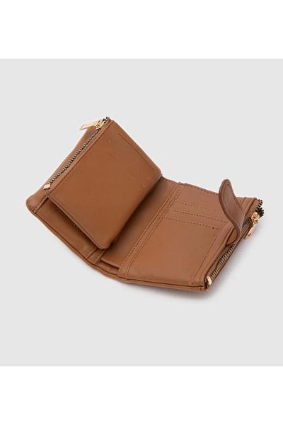 Lebina Tan Leather Women's Wallet - Washed