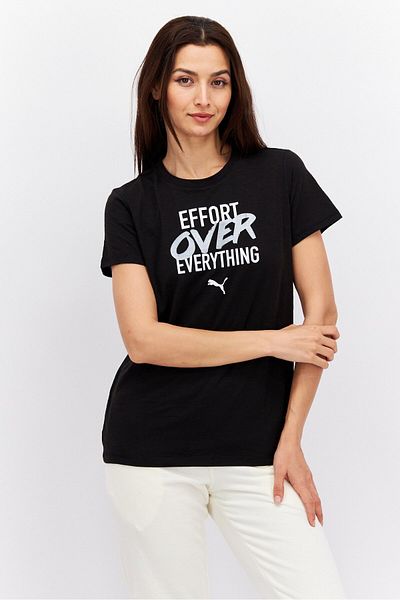 Puma Women Sportswear Fit Short Sleeve Training T-Shirt, Black