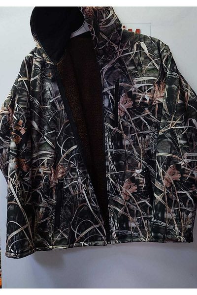 BeyzDenim Forest Pattern Fur Hunter Coat Waterproof-Water Repellent
