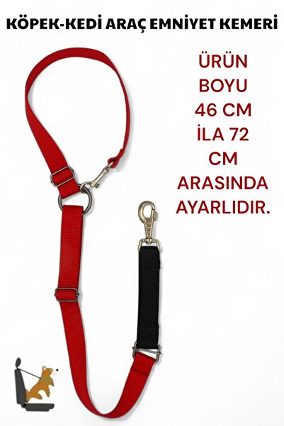 CARAMELOS Evcil Hayvan Araç Emniyet Kemeri Kedi Köpek Araba Oto Tasması Oto Aksesuarı Kedi Köpek Emniyet Kemer