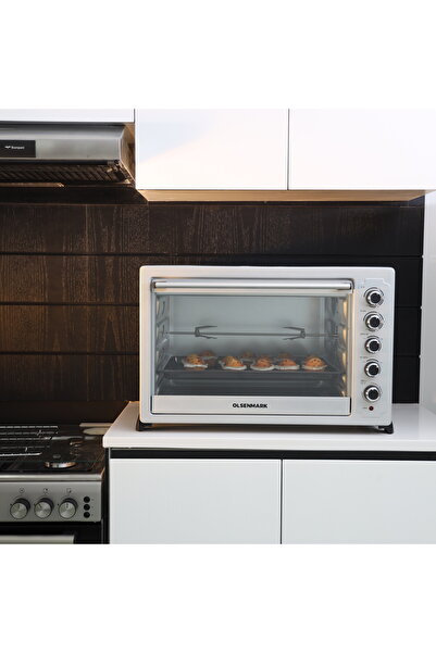 Olsenmark فرن كهربائي OMO2264 مع شواية وحمل حراري، سعة 100 لتر - قوة 2800 واط