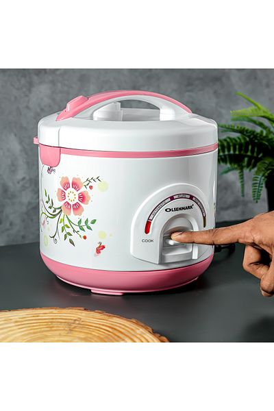 Olsenmark Rice Cooker, 1.5L - 3 In 1 - Keep Warm Upto 8 Hours
