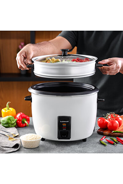 Olsenmark OMRC2183 Automatic Rice Cooker, 3L - 3 In 1 - Keep Warm