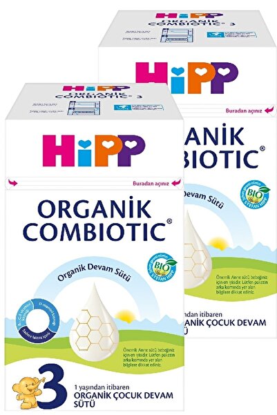 Hipp 3 Combiotic Organik Devam Sütü 600 gr X 2 Adet