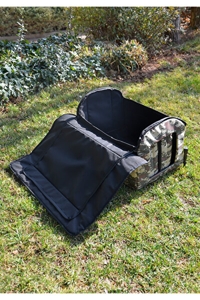 Yuga Kamuflaj Desen Kedi Evi Isı ve Yağmur Korumalı