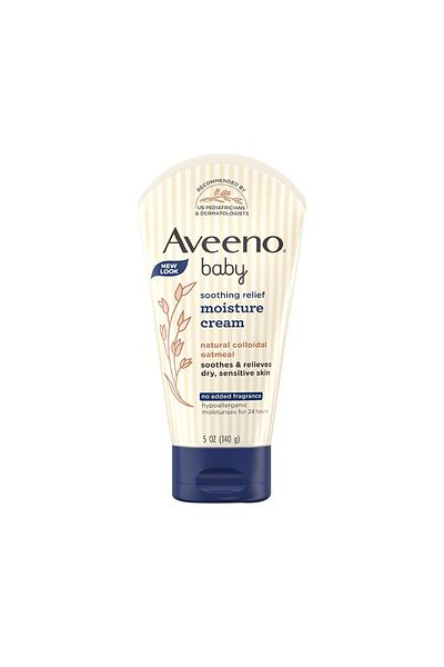 AVEENO كريم مرطب للأطفال بخلاصة الشوفان مضاد للحساسية بدون إضافة عطور - 140 جرام