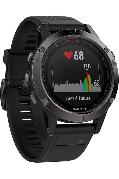 Garmin Fenix 5 Sapphire HR (47mm) GPS Watch Black Band