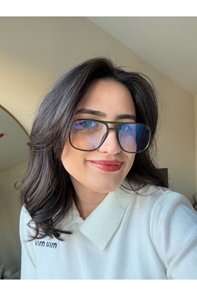 RoseandRoses Bronette Optical - Blue Light Protective Green Glasses, Blue Block