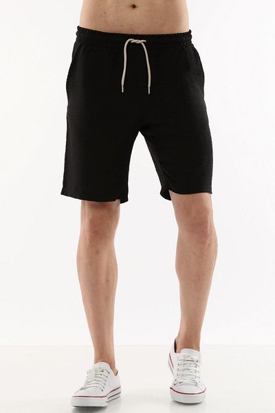 CEDY DENIM شورت رجالي صيفي من الكتان الصناعي عالي الخصر مرن فضفاض C348