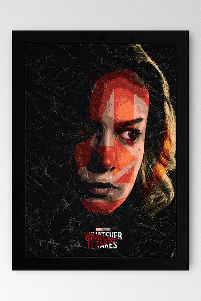 Saturn Pictură înrămată Captain Marvel - Pictură poster Captain Marvel Avengers