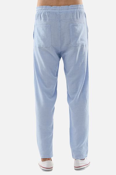 CEDY DENIM Men's Summer Synthetic Linen High Waist Elastic, Loose Fit Trousers C350