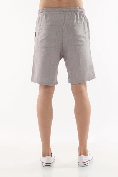 CEDY DENIM Men's Summer Synthetic Linen High Waist Elastic, Loose Fit Shorts C348