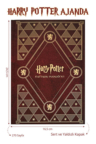Harry Potter 2025 Yılı Yeni Baskı Ajanda Haftalık Planlayıcı - Tarihsiz