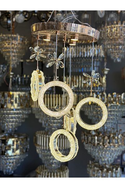 Led 5 Pendant Luxury Led Chandelier 3 Light Option