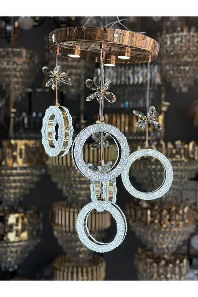 Led 5 Pendant Luxury Led Chandelier 3 Light Option