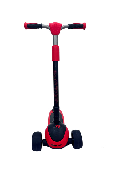 Fab N Funky سكوتر ركوب 2026، مقبض قابل للتعديل، عجلات ناعمة، 3 سنوات فما فوق، أحمر