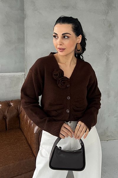 Seda Yalçın Atelier Coffee Rose Apparatus Knitwear Cardigan
