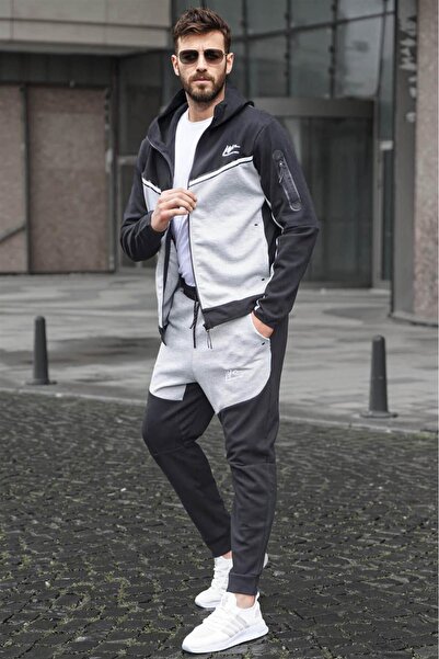 Madmext Grimelange Zippered Men's Tracksuit Set 5697