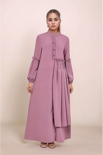 Asortik Kids Capac pentru copii Ferace - țesătură creponată de cristal, model elegant și confortabil, potrivit pentru hijab lung