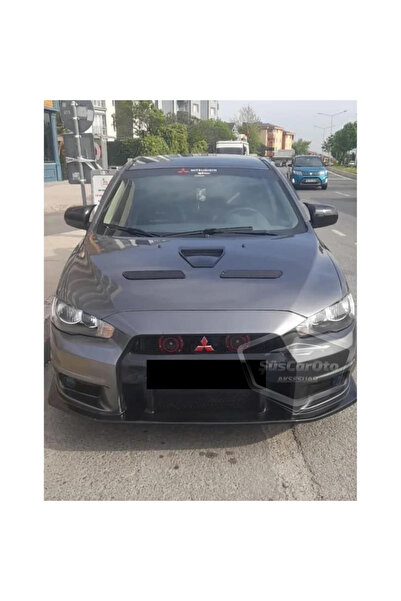 caralp Mitsubishi Lancer 2008-2013 Uyumlu Batman Yarasa Ayna Kapağı Piano Bla...
