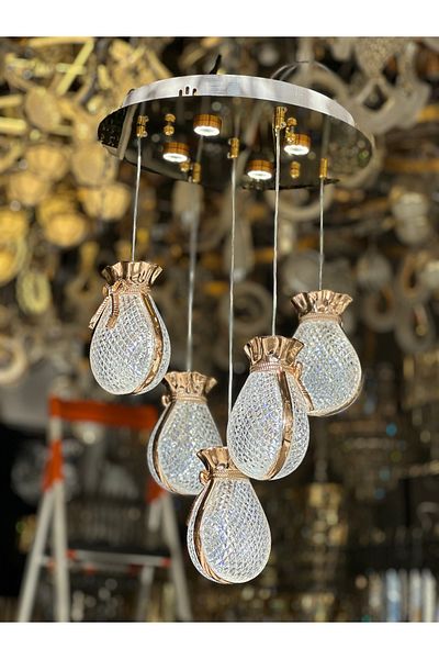 Led 5Pendant Luxury Led Chandelier 3 Light Option