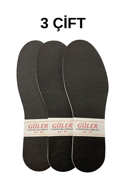 Mag Shoes Care Siyah iç tabanlık astarı, 3 çift, 43-44 numara, rahat ve şık k...