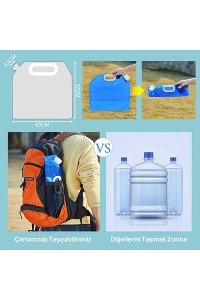 Techmaster Foldable Outdoor Camping Picnic Water Canister 10 Liters