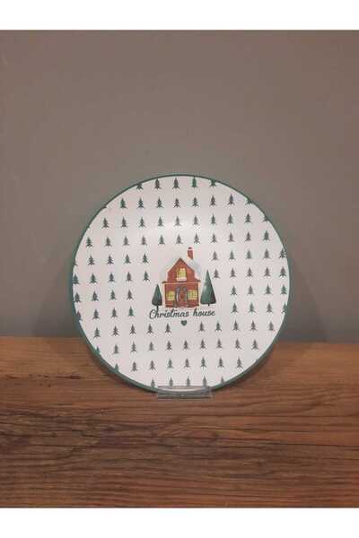 Keramika KERAMİKA SERVİS TABAĞI 26 CM 6 ADET YILBAŞI / NEW YEAR / NOEL