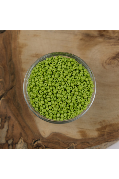 Kanguroom Mărgele de nisip ABC verde deschis - 3 mm, 500 grame, 8/0-44