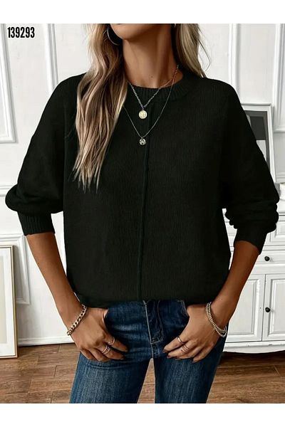 Kokosh moda Γυναικεία πλεκτή μπλούζα με μακρυμάνικη λαιμόκοψη