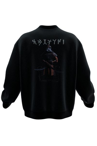 TURAN TACTICS SWEATSHIRT OVERSIZE IMPRIMAT BAĞATIR WARRIOR (UNISEX)