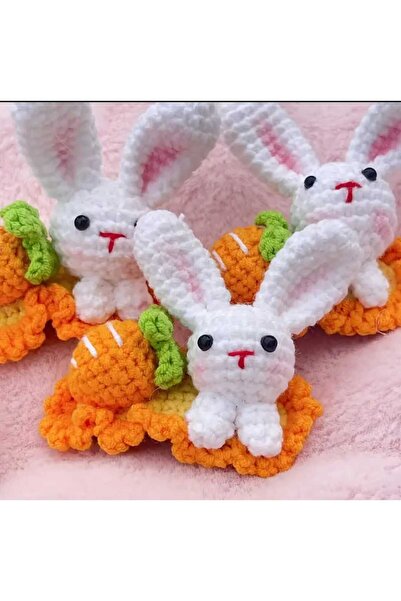 Kadın Girişimciler Atölyesi Πολύχρωμο Rabbit Amigurumi Χειροποίητο Πλεκτό Βιο...