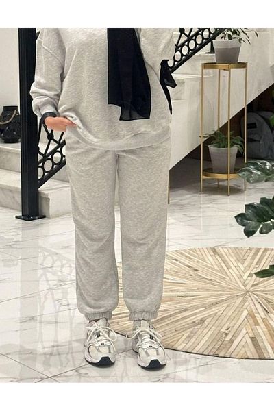 FUNSTYLE Γυναικείο γκρι ροζ χιτζάμπ φούτερ
