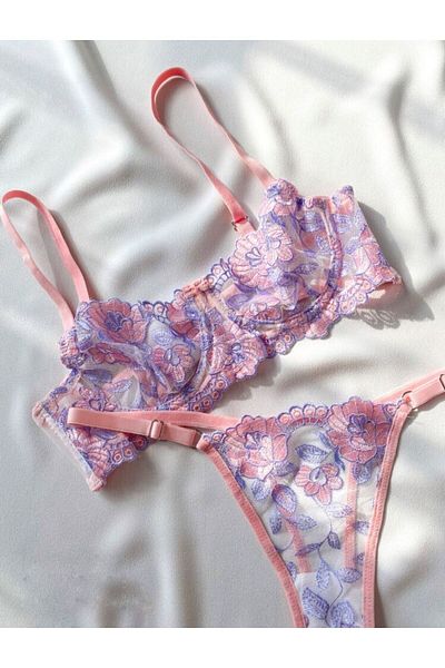 La Linaa Set bralet pentru damă Olivia Lilac Powder