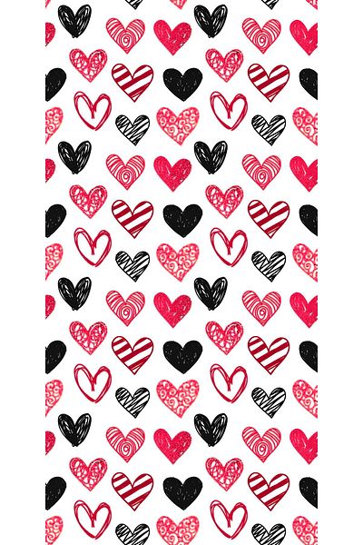 Rana İkra Art Heart Themed Gift Wrap Paper (10 Pieces) (32.9*50 cm)
