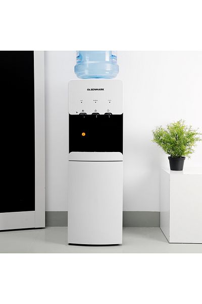 Olsenmark Water Dispenser with Refrigerator, Hot/ Cold/ Warm Function | OMWD1629